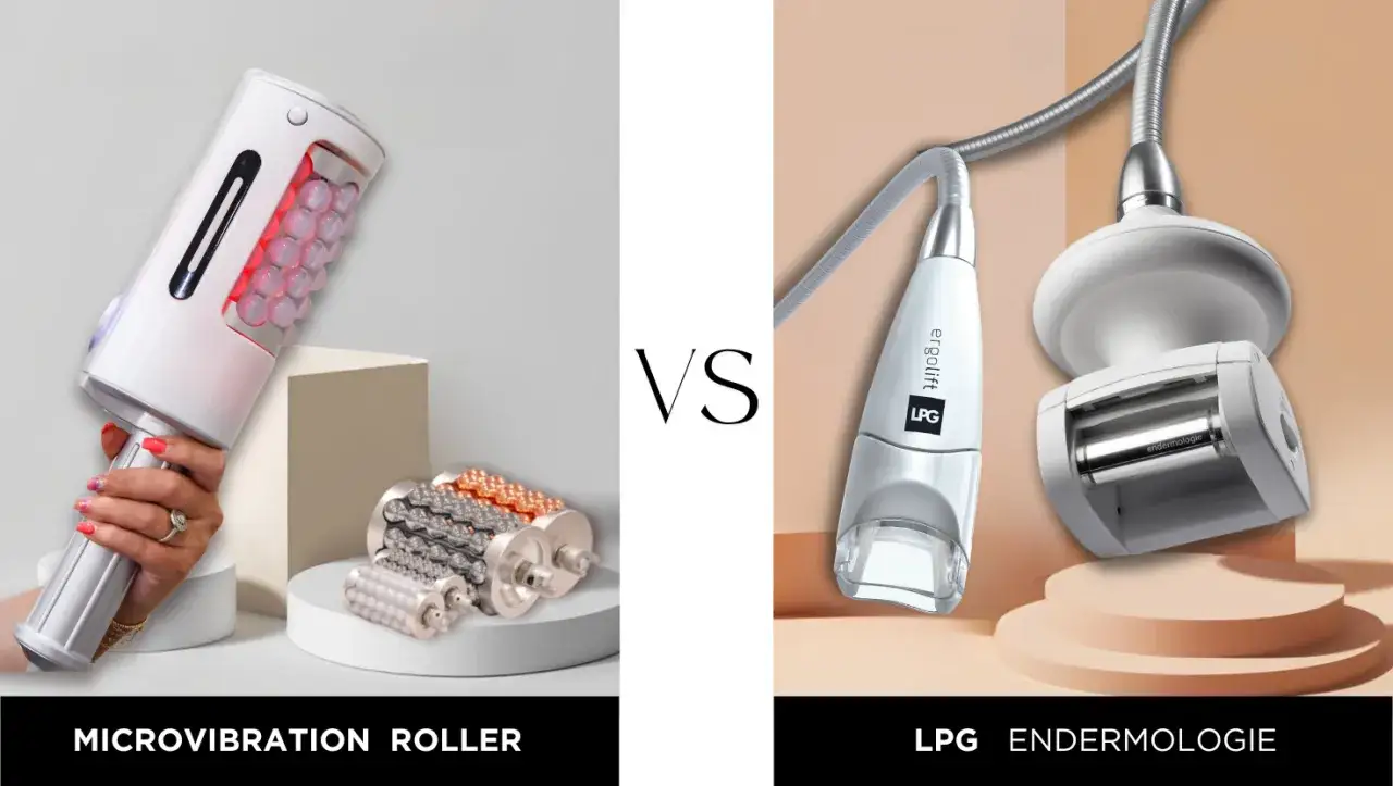 Mikrowibracyjny roller vs. LPG endermologie. Zastanawiasz się, co to jest endermologia? To jedna z metod widocznych na zdjęciu.